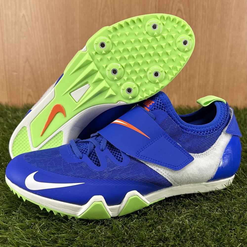 Nike Pole Vault Elite Blue Track Spikes AA1204-400 Mens Sz 7.5